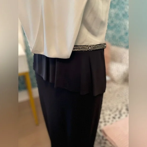 David Meister Black and White Dress - Picture 5 of 9